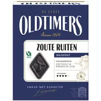 Oldtimers - Drop - Zoute Puntjes Suikervrij - 12 zakjes - 100 gram