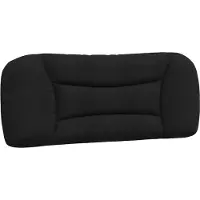 vidaXL Hoofdbordkussen "Hvar" 100 cm stof zwart