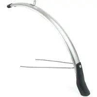Eurofender Voorspatbord 28 inch - 51 mm breed - Zilver - Kunststof - Geschikt voor Batavus, Gazelle, Giant