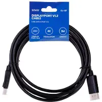 Savio CL-137 DisplayPort kabel 3 m Zwart