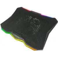 Esperanza EGC110 Esperanza žaidimų aušinimo padėklas, skirtas nešiojamojo kompiuterio LED rgb xalok, Notebookstandaard, Zwart