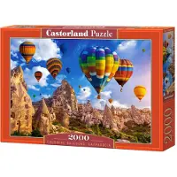 Castorland Colorful Balloons, Cappadocia – Puzzel – 2000 stukjes – Satijnen afwerking – Perfecte pasvorm – Europese kwaliteit