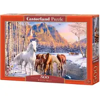 Castorland Winter Melt – Puzzel – 500 stukjes – Satijnen afwerking – Perfecte pasvorm – Europese kwaliteit