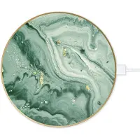 IDEAL OF SWEDEN Qi Charger Universal - Mint Swirl Marble