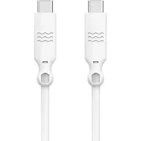 Just Green USB-C naar USB-C kabel - Recyclebaar - 3A - 2 meter - Wit