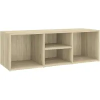 vidaXL Schoenenopbergbank 102x35x35 cm bewerkt hout sonoma eikenkleur