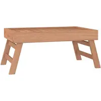 vidaXL Dienblad inklapbaar 55x35x25 cm massief teakhout