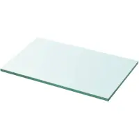 vidaXL Wandschap transparant 30x15 cm glas