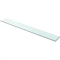 vidaXL Wandschap transparant 100x12 cm glas