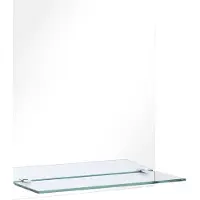 vidaXL Wandspiegel met schap 20x40 cm gehard glas