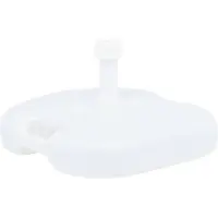 vidaXL Socle de parasol rempli de sable/d'eau 16 L Blanc Plastique48773