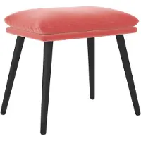 vidaXL Voetenbank 45x29,5x35 cm fluweel roze