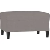 vidaXL Voetenbank 70x55x41 cm stof taupe