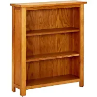 vidaXL Boekenkast met 3 schappen 70x22,5x82 cm massief eikenhout