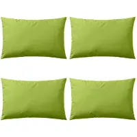 vidaXL Buitenkussens 60x40 cm appeltjesgroen 4 st