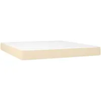 vidaXL Pocketveringmatras medium 180x200x20 cm stof crèmekleurig