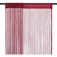 vidaXL Dradengordijnen 100x250 cm wijnrood 2 st