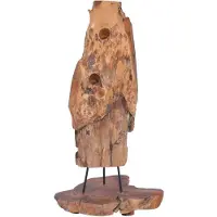 vidaXL Wijnrek voor 8 flessen 40x30x80 cm massief teakhout
