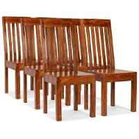 vidaXL Eetkamerstoelen modern hout met sheesham afwerking 6 st online kopen
