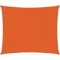 vidaXL Zonnezeil 160 g/m² 3x3 m HDPE oranje