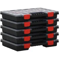 vidaXL Assortimentsdozen 5 st 34,5x25x5 cm polypropeen