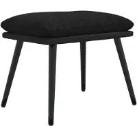 vidaXL Voetenbank 45x29,5x35 cm stof en kunstleer zwart