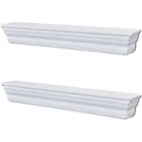 vidaXL Wandschappen Aaliyah 2 st wit