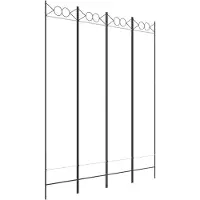 Super Merchant Kamerscherm met 4 panelen 160x200 cm stof wit