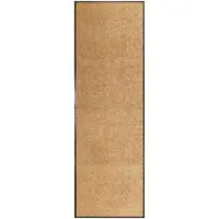 vidaXL Deurmat wasbaar 60x180 cm crème
