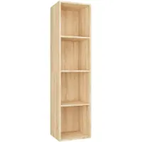 vidaXL Boekenkast/tv-meubel 36x30x143cm bewerkt hout sonoma eikenkleur