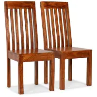 vidaXL Eetkamerstoelen modern hout met sheesham afwerking 2 st online kopen