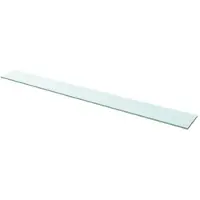 vidaXL Wandschap transparant 110x12 cm glas