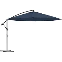 vidaXL Zweefparasol 3,5 m blauw