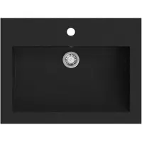 vidaXL Wasbak 600x450x120 mm graniet zwart