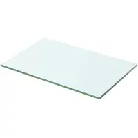 vidaXL Wandschap transparant 50x25 cm glas