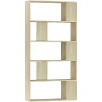 vidaXL Boekenkast/kamerscherm 80x24x159 cm bewerkt hout sonoma eiken