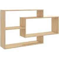 vidaXL Wandschappen 104x20x58,5 cm bewerkt hout sonoma eikenkleurig