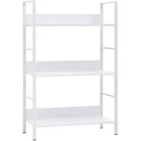 vidaXL Boekenkast met 3 schappen 60x27,6x90,5 cm bewerkt hout wit