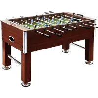 vidaXL Voetbaltafel 60 kg 140x74,5x87,5 cm staal bruin