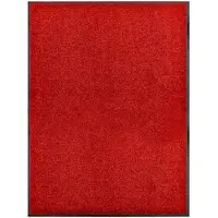 vidaXL Deurmat wasbaar 90x120 cm rood