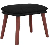 vidaXL Voetenbank 45x29,5x35 cm stof zwart