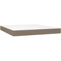 vidaXL Pocketveringmatras medium 160x200x20 cm stof taupe