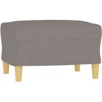 vidaXL Voetenbank 60x50x41 cm stof taupe