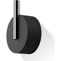 DECOR WALTHER Haakje Black Stone WHK Klein Matt Zwart Chrome
