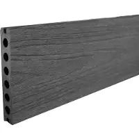 Gardenlux Composiet vlonderplank 2,3 x 13,8 x 300 cm Grey wood per stuk