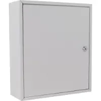 Rottner medicijnkastje MK1, cilinderslot, met etiket, B 315 x D 110 x H 360 mm, 12 liter, plaatstaal, wit