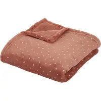 Atmosphera Plaid - Terracotta flannel - Kids 100x75
