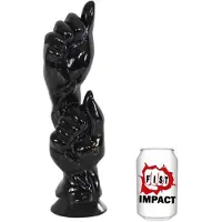 Gangbangster - Two Hands - Dildo - 32 x 9 cm - PVC - Zwart
