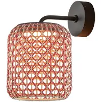 Bover LED-wandlamp buiten Nans A, dimbaar, rood, Roestvrij staal, Design, LED wandlamp buiten