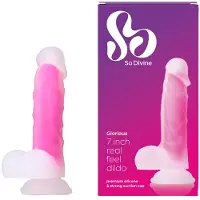 So Divine - Glorious Real Skin Feel Dildo - Roze